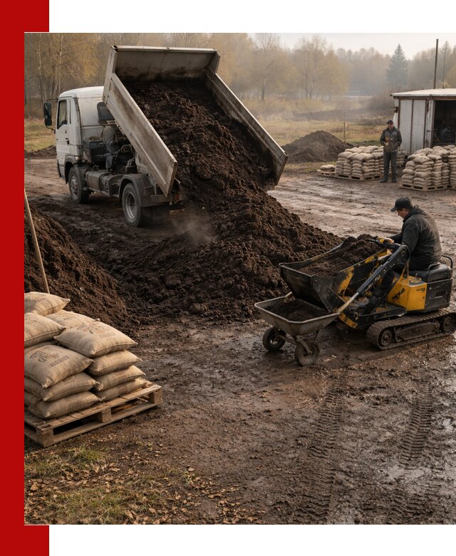 Кислый торф в доставке по выгодным ценам в Сланцах