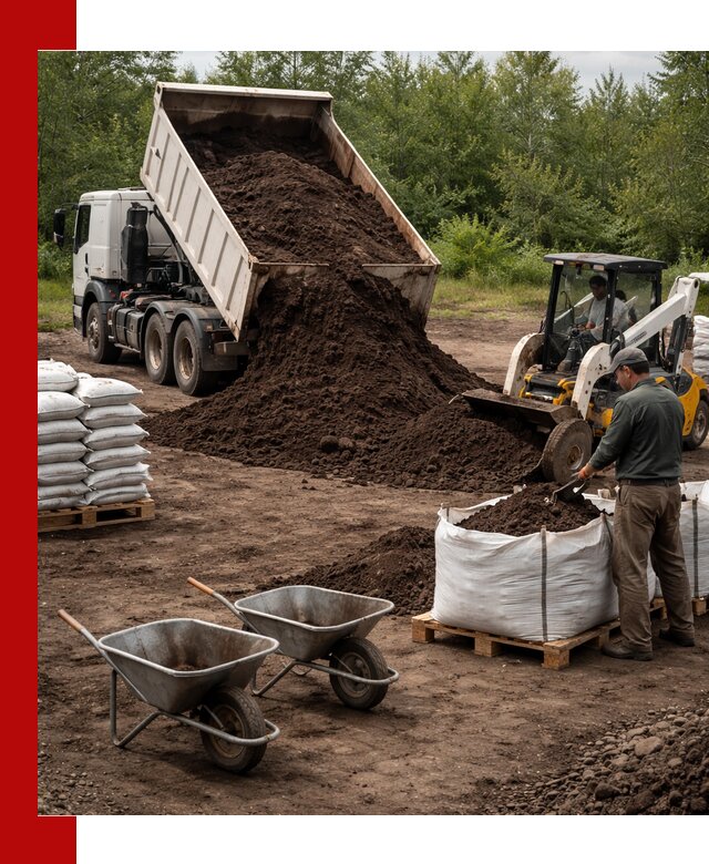 Доставка и продажа торфогрунта в Сланцах оптом и в розницу