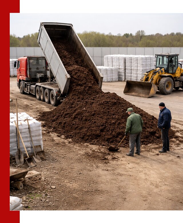Доставка торфяных смесей оптом и в розницу в Сланцах