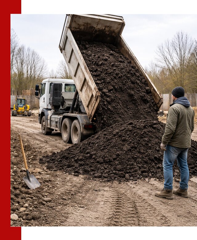 Доставка чернозема навалом в Сланцах быстро и выгодно