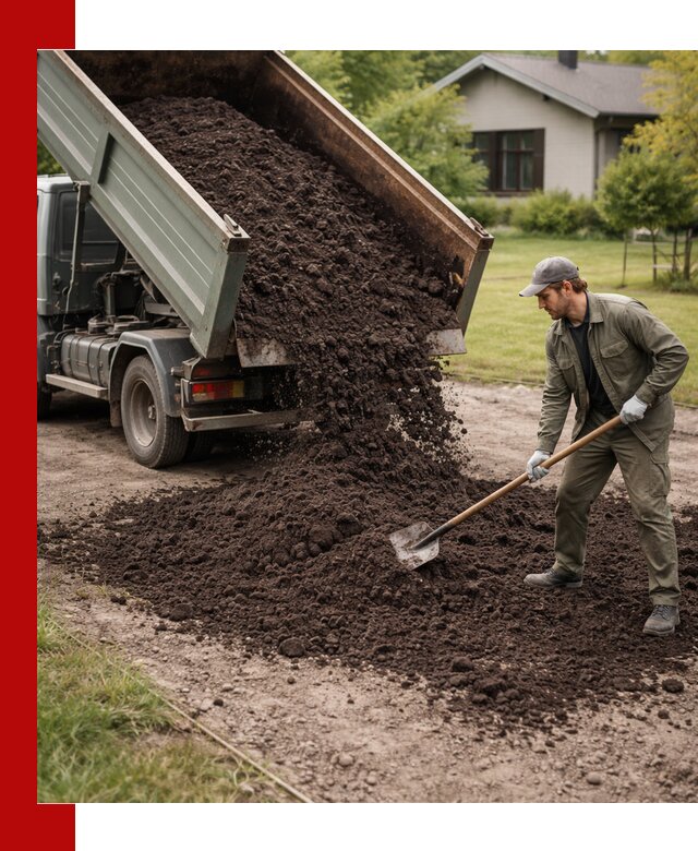 Чернозем для газона с доставкой в Сланцах быстро и качественно