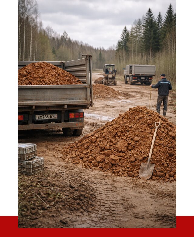 Глина и суглинки в Сланцах от 4649 р. за куб | ПРОНЕРУДСлы