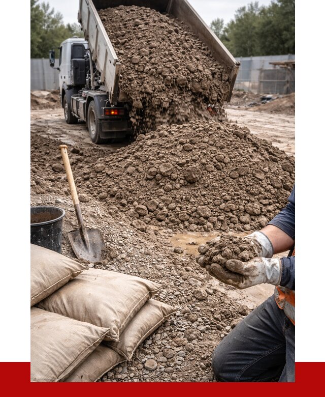 Купить глина для засыпки в Сланцах от 1240 р. за куб | ПРОНЕРУДСлы