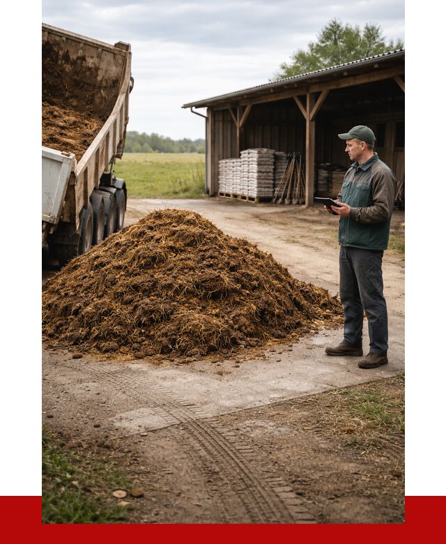 Купить навоз с доставкой в Сланцах от 1240 р. за куб | ПРОНЕРУДСлы
