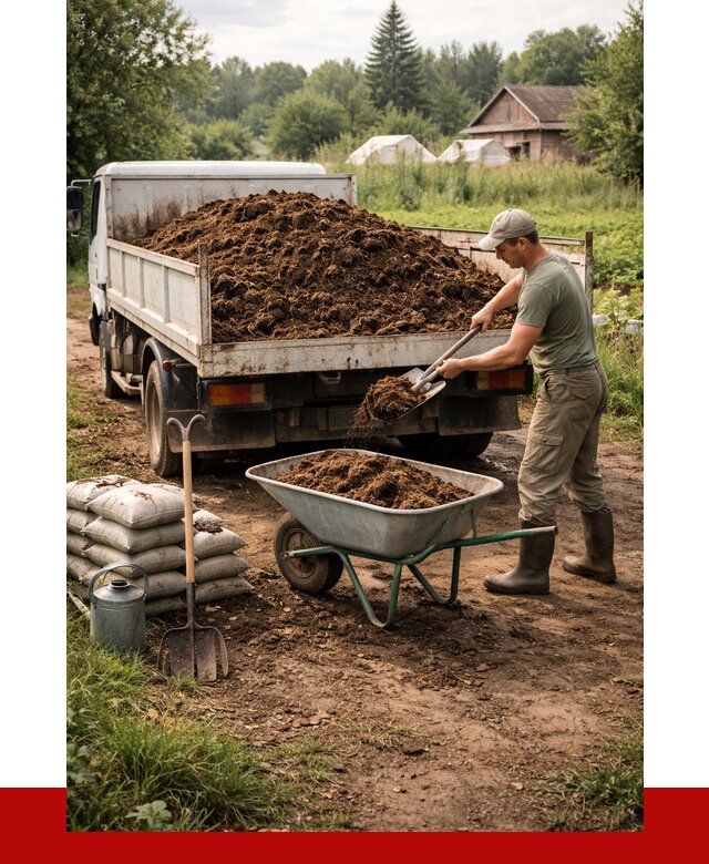 Купить коровий навоз с доставкой в Сланцах от 1860 р. | ПРОНЕРУДСлы