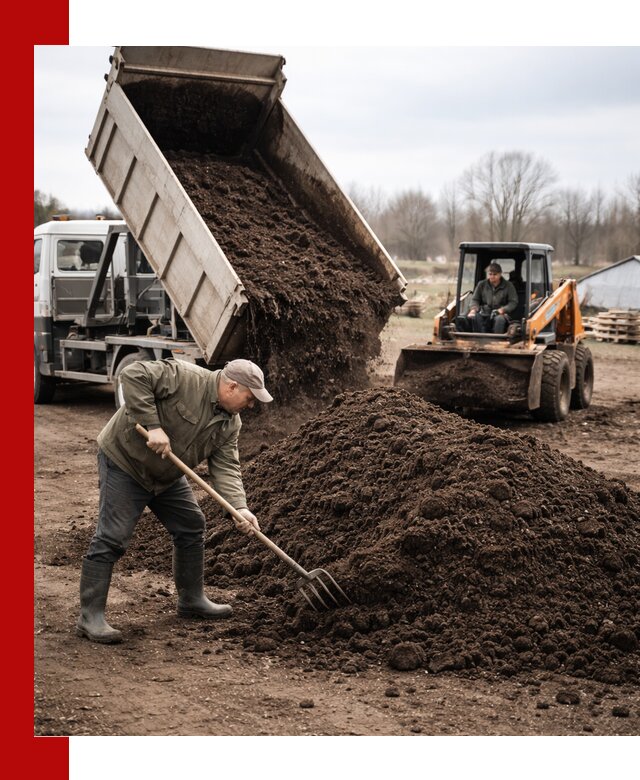 Доставка и продажа перегноя в Сланцах быстро и дешево