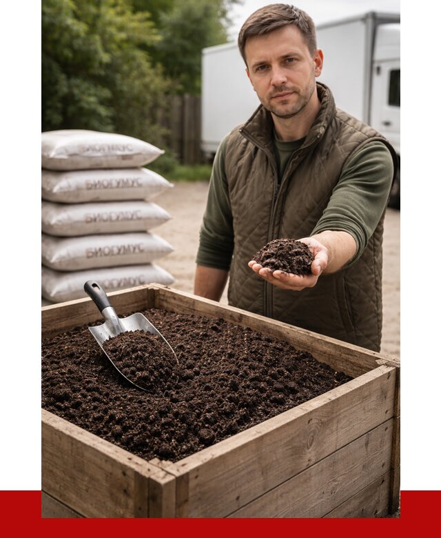 Купить биогумус в Сланцах с доставкой от 8782 р. за куб | ПРОНЕРУДСлы