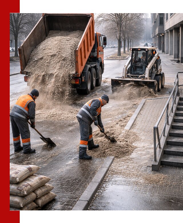 Поставка противогололедных материалов в Сланцах