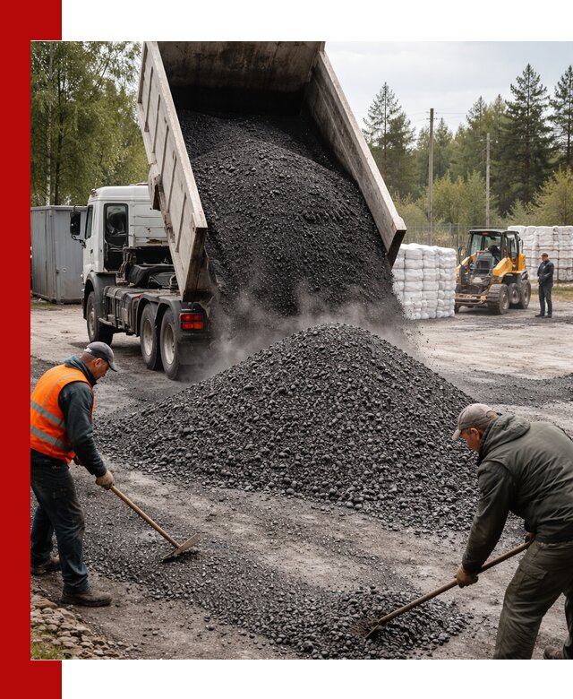 Доставка и продажа асфальтного гранулята в Сланцах