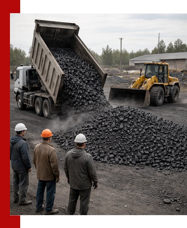 Доставка угля антрацита в Сланцах с самосвалами и погрузкой