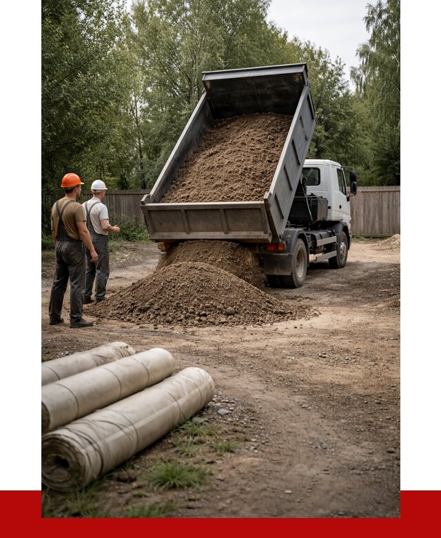 Доставка сыпучих материалов самосвалом в Сланцы от 4339 р. | ПРОНЕРУДСлы