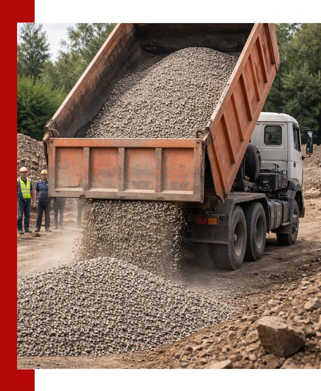 Доставка сыпучих материалов самосвалом в Сланцах быстро и надежно