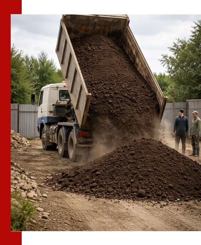 Доставка самосвалом 10 кубов в Сланцах быстро и надёжно