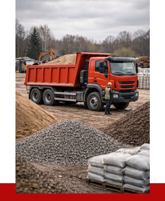 Доставка самосвалом 25 кубов в Сланцах от 7749 р. | ПРОНЕРУДСлы