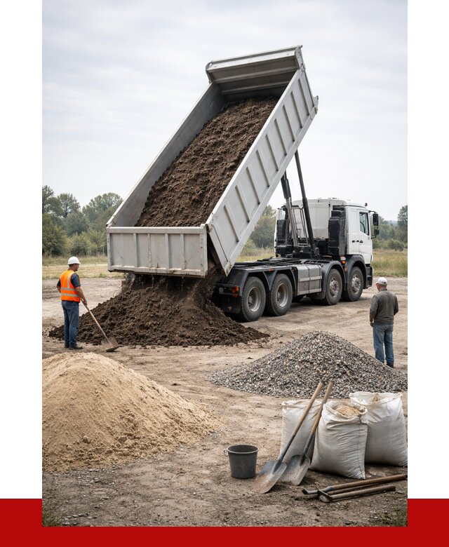 Доставка самосвалом 30 кубов в Сланцах от 8782 р. | ПРОНЕРУДСлы