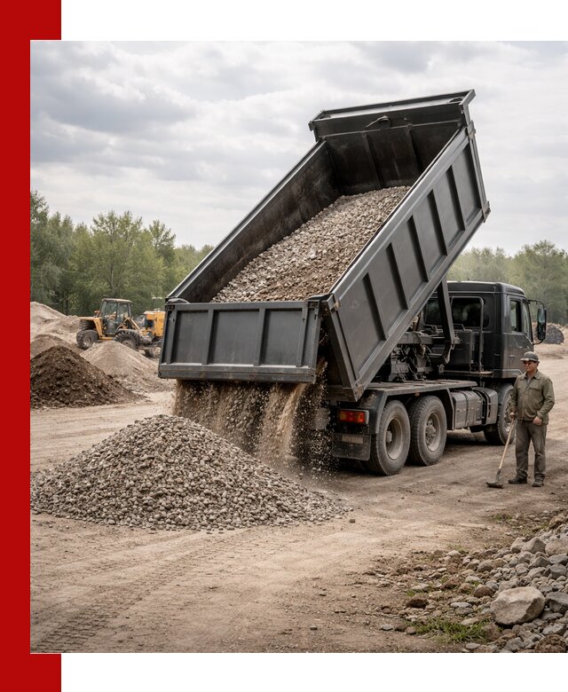 Доставка самосвалом 30 м3 по выгодным ценам в Сланцах