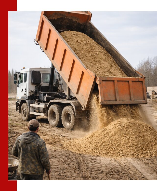 Аренда самосвала 20 тонн для перевозки грузов в Сланцах