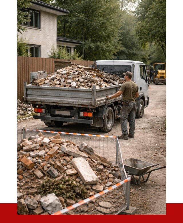 Вывоз строительного мусора с погрузкой в Сланцах от 7749 р | ПРОНЕРУДСлы