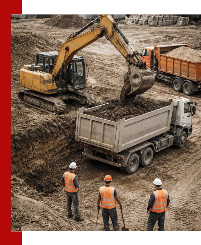 Разработка грунта для строительства и благоустройства в Сланцах