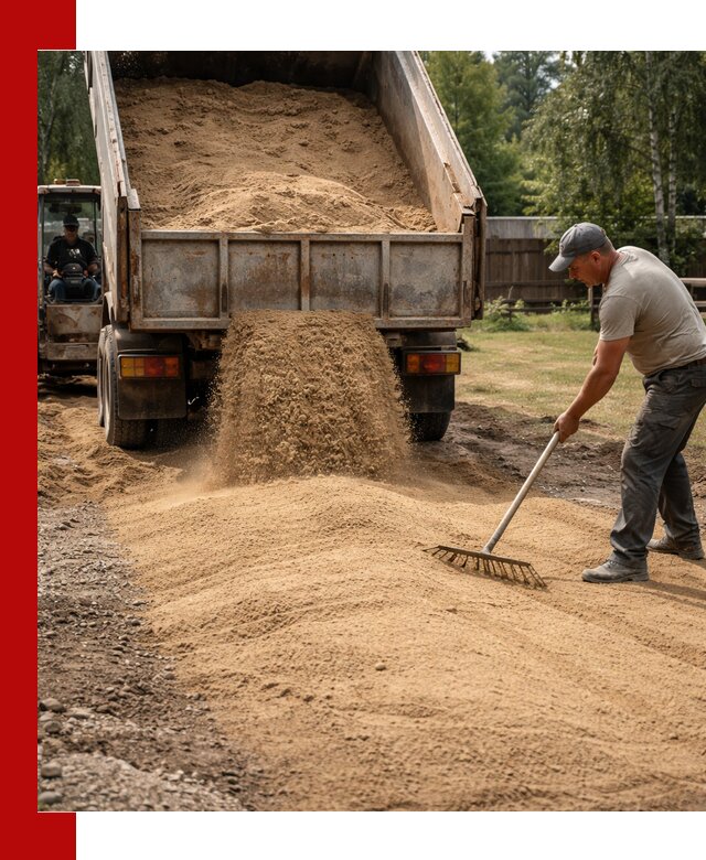 Отсыпка участка песком в Сланцах быстро и качественно