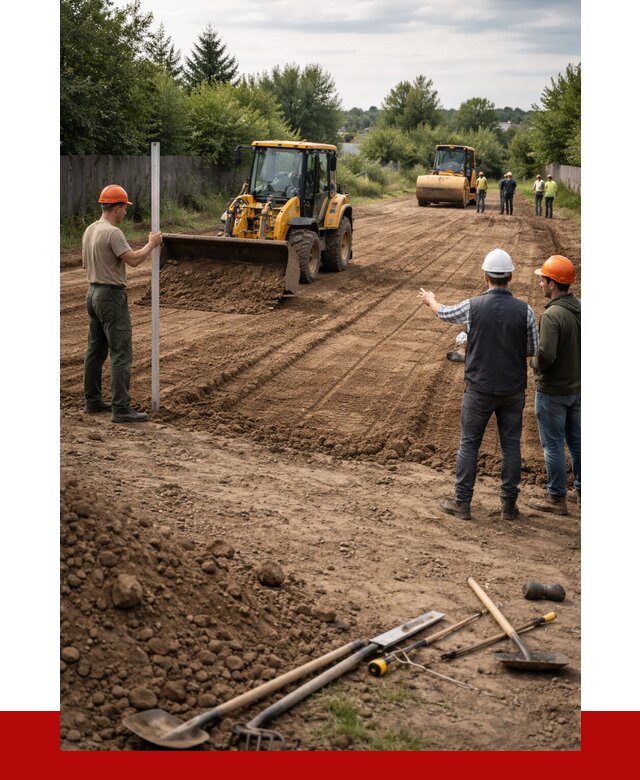Планировка участка грунтом в Сланцах от 4649 р ПРОНЕРУДСлы